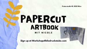 banner papercut artbook with Nicole